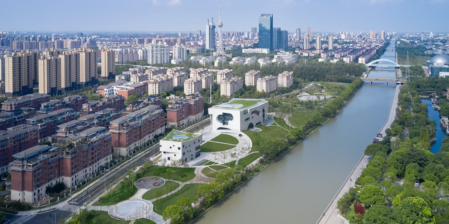 Steven Holl's new health and cultural centre creates a public park for the community in Shanghai