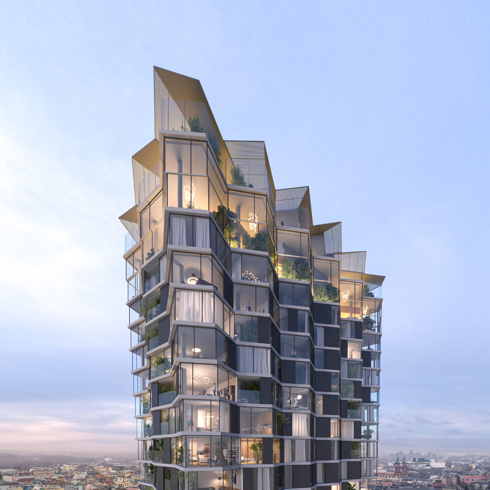 Ostrava Tower designed by CHYBIK + KRISTOF